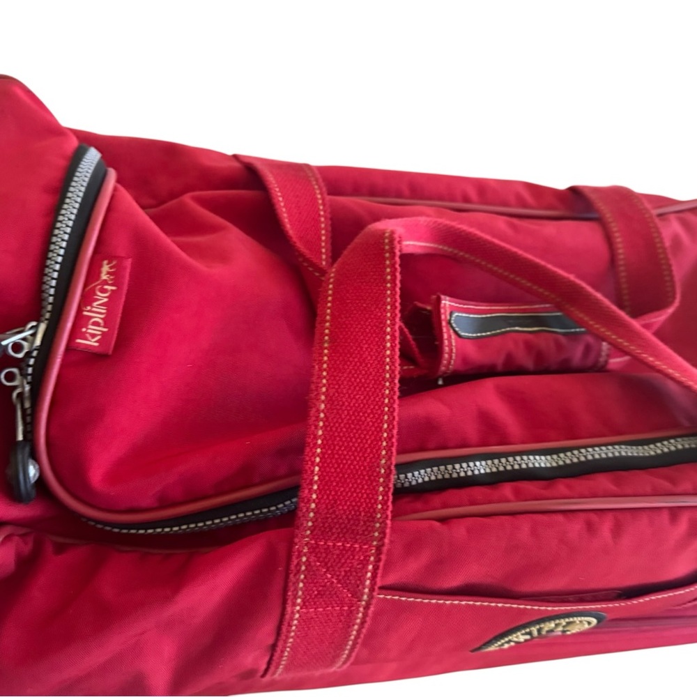 Kipling Bold Red Travel Duffel - Picture 4 of 16
